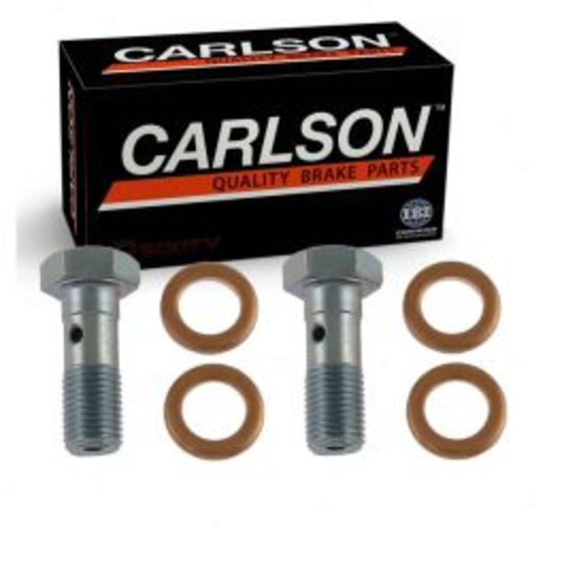 2 pc Carlson Front Brake Hydraulic Banjo Bolts for 2017-2019 Ford Explorer
