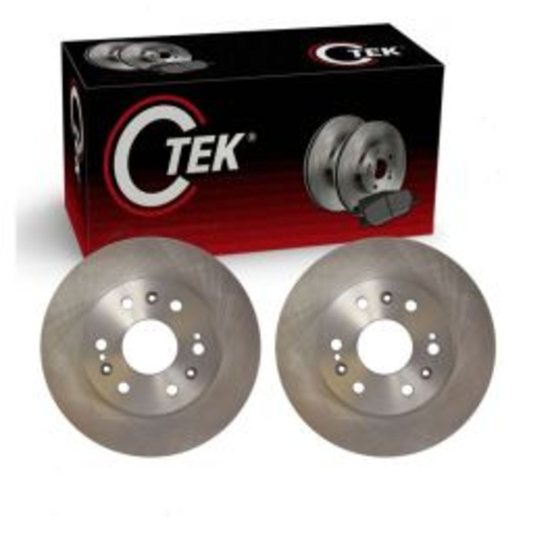 2 pc Centric CTEK Front Disc Brake Rotors for 2007-2014 GMC Sierra