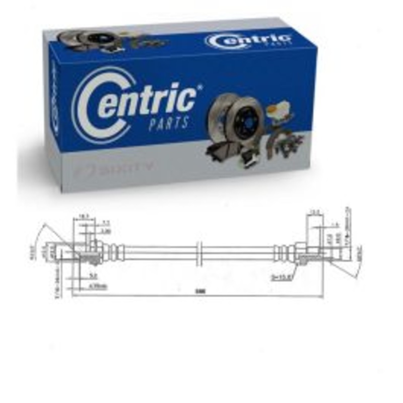 Centric Premium Rear Forward Brake Hydraulic Hose for 1981-1983 Ford LN8000