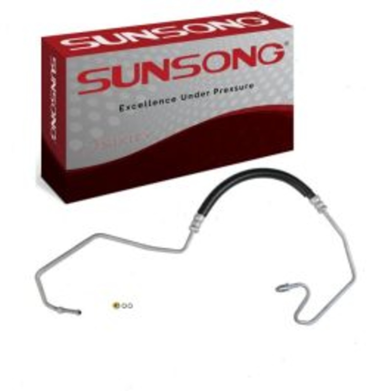 Sunsong Hydroboost To Gear Power Steering Pressure Line Hose for 1996-1999 GMC Yukon