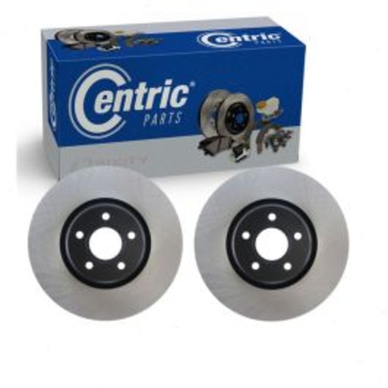 2 pc Centric Premium Front Disc Brake Rotors for 2019 Lincoln MKC
