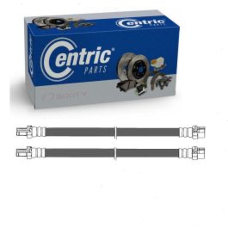 2 pc Centric Premium Rear Brake Hydraulic Hoses for 1998-2002 Mercedes-Benz E430