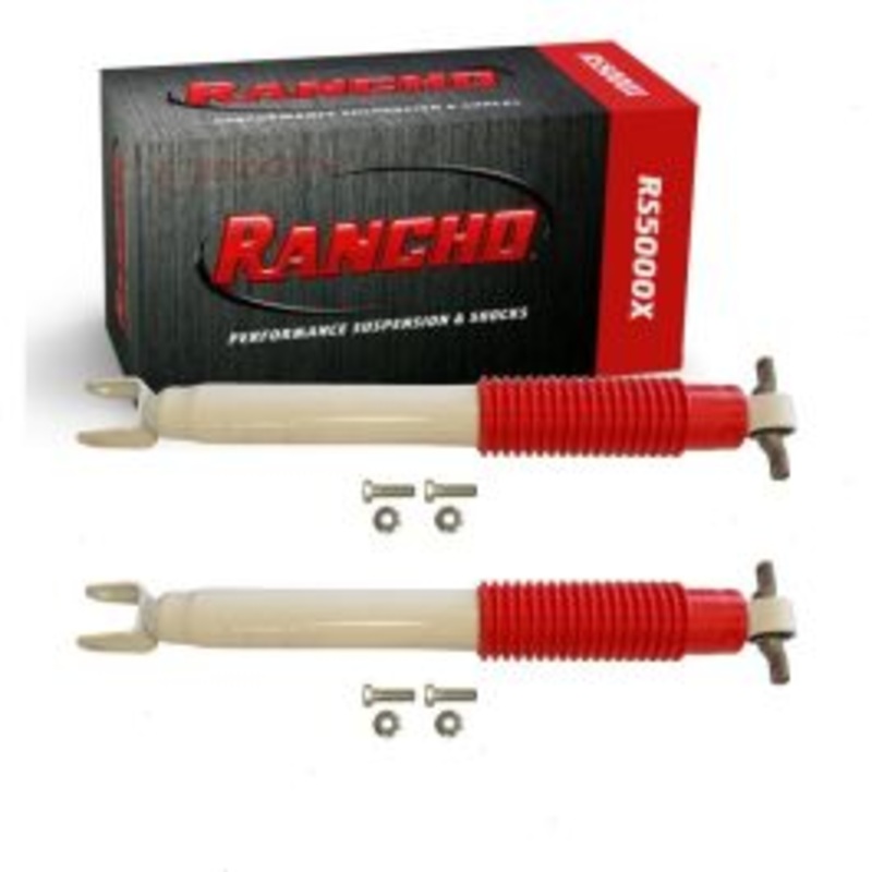 2 pc Rancho RS5000X Front Shock Absorbers for 2011-2018 GMC Sierra 3500 HD