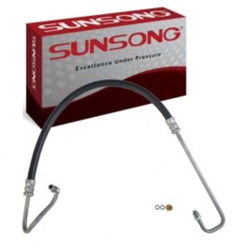 Sunsong Hydroboost To Gear Power Steering Pressure Line Hose for 2003-2012 Chevrolet Express 3500