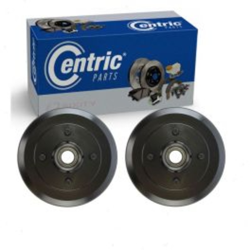 2 pc Centric Premium Rear Brake Drums for 2000-2008 Ford Focus