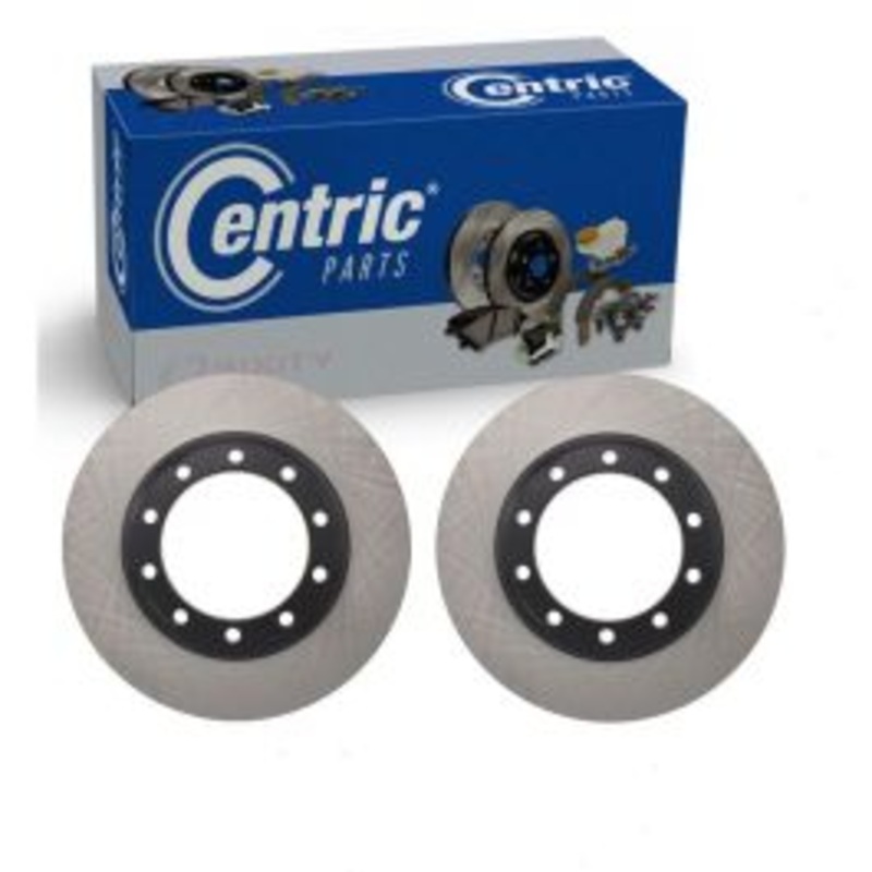 2 pc Centric Premium Front Disc Brake Rotors for 1997-2000 Blue Bird TC1000