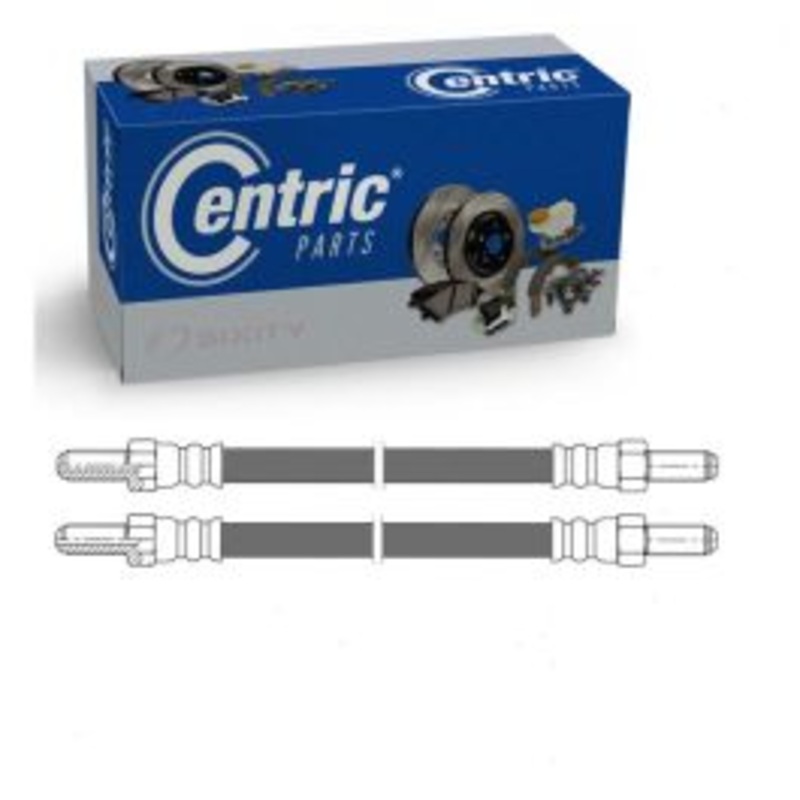 2 pc Centric Premium Rear Brake Hydraulic Hoses for 1974-1986 Morgan Plus 8