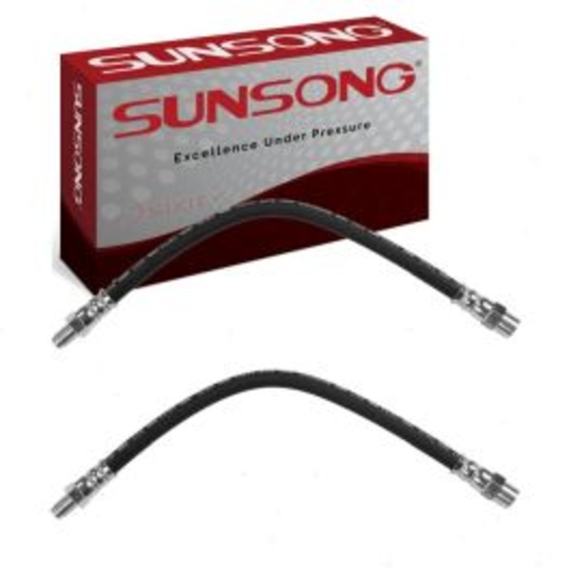 2 pc Sunsong Rear Brake Hydraulic Hoses for 1994-1995 Mercedes-Benz S320