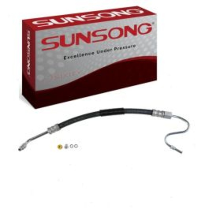 Sunsong Power Steering Pressure Line Hose for 1987-1989 Ford F-250