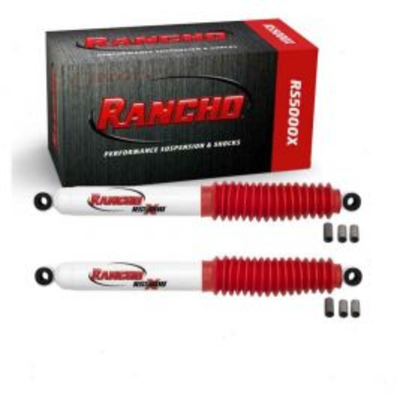 2 pc Rancho RS5000X Front Shock Absorbers for 1976-1981 Jeep CJ7