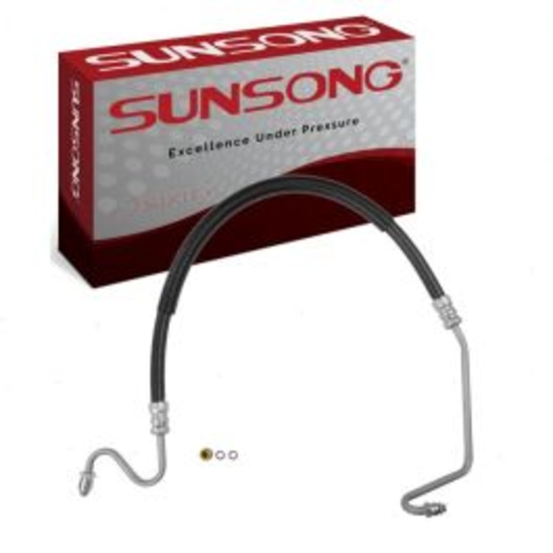 Sunsong Hydroboost To Gear Power Steering Pressure Line Hose for 1987-1988 Chevrolet V20 Suburban 5.7L 6.2L 7.4L V8