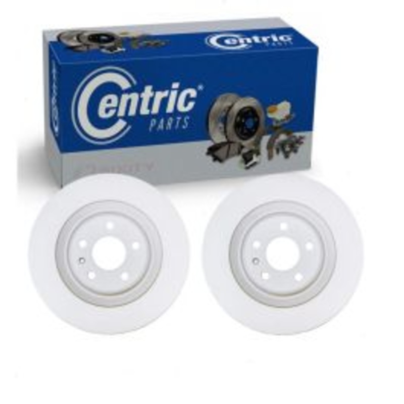 2 pc Centric GCX Rear Disc Brake Rotors for 2020-2021 Audi A7 Sportback