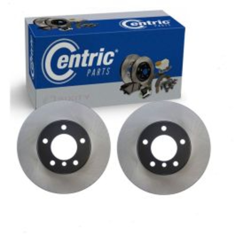 2 pc Centric Premium Front Disc Brake Rotors for 2014-2016 BMW 328i GT xDrive
