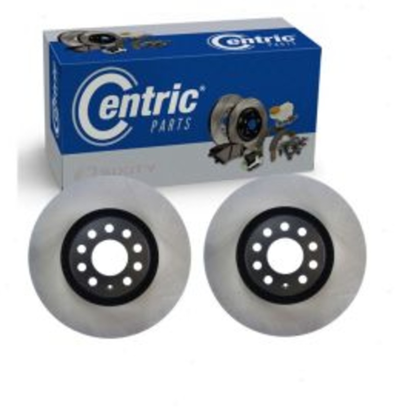 2 pc Centric Premium Front Disc Brake Rotors for 2011 Seat Exeo