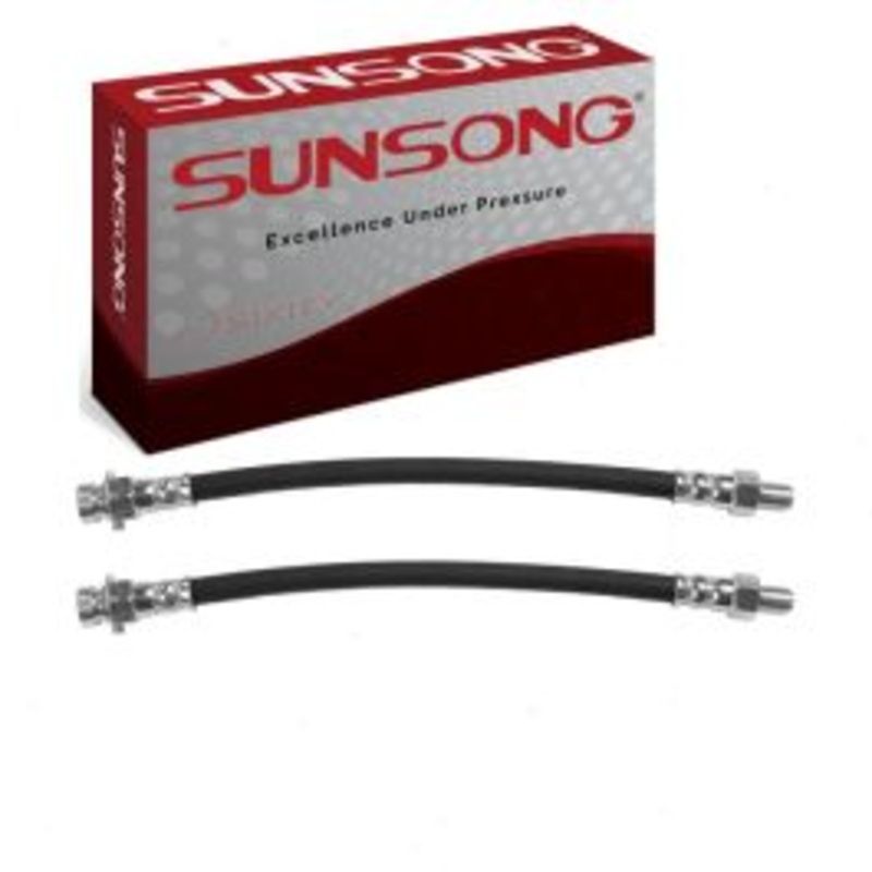 2 pc Sunsong Front Brake Hydraulic Hoses for 1957 Pontiac Bonneville