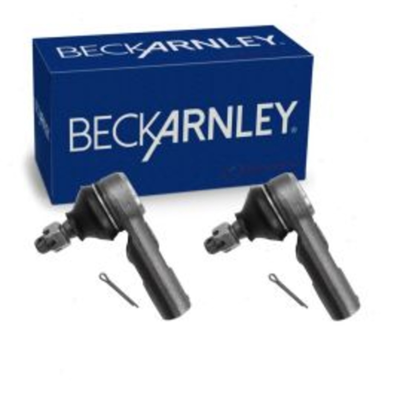 2 pc Beck/Arnley Front Outer Steering Tie Rod Ends for 2012-2018 Toyota Yaris
