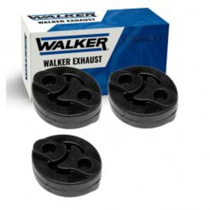 3 pc Walker Resonator Assm Exhaust System Insulators for 1992-1994 Plymouth Colt 1.8L 2.4L L4