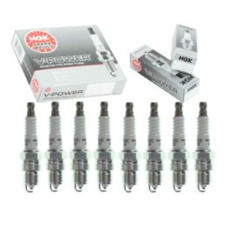 8 pc NGK V-Power Spark Plugs for 1987-1991 GMC R3500 5.7L 7.4L V8