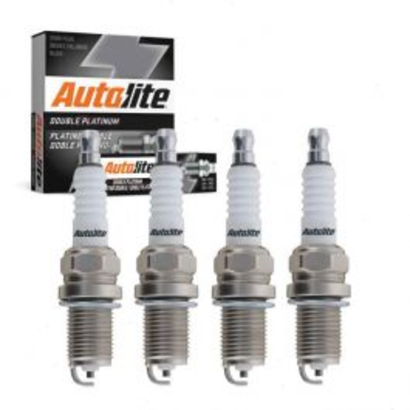 4 pc Autolite Double Platinum Spark Plug for 1999-2005 Saab 9-3 2.0L 2.3L L4
