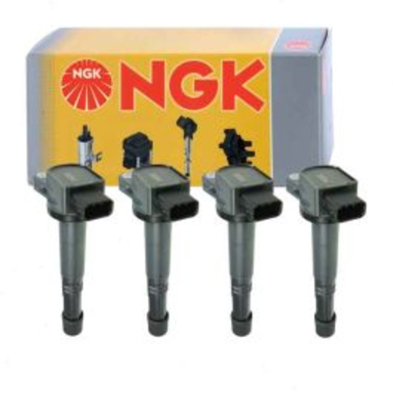 4 pc NGK Ignition Coils for 2002-2009 Honda CR-V 2.4L L4