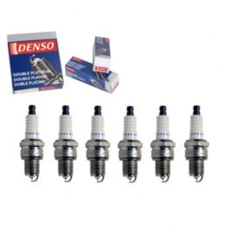 6 pc DENSO Double Platinum Spark Plugs for 1975-1978 American Motors Pacer 3.8L 4.2L L6