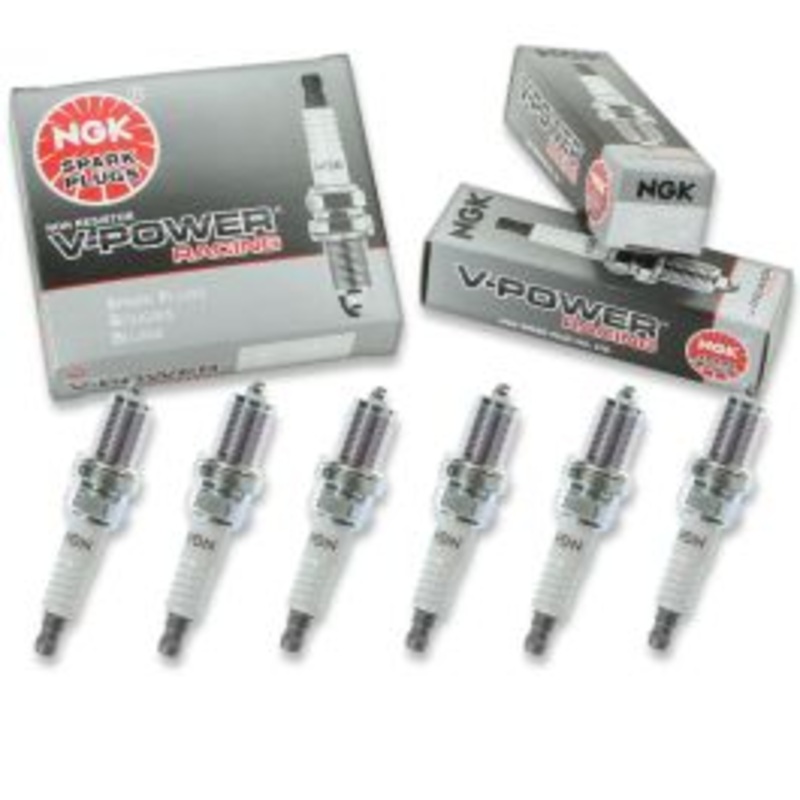 6 pc NGK V-Power Racing 7942 R5672A-10 Spark Plugs