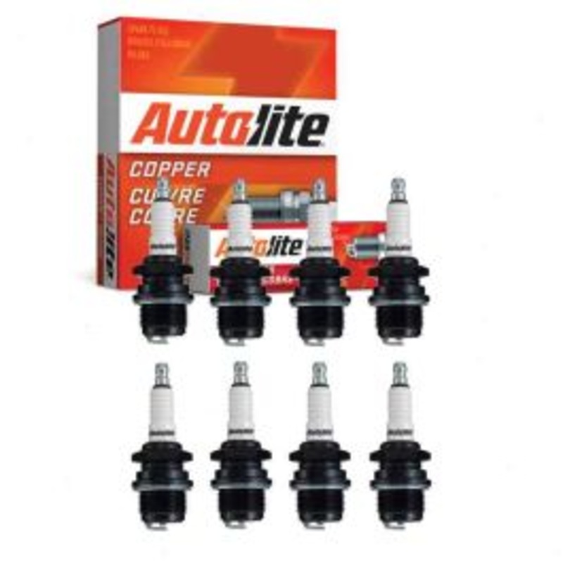 8 pc Autolite Copper Core Spark Plug for 1932 Lincoln Model KB 6.3L V8
