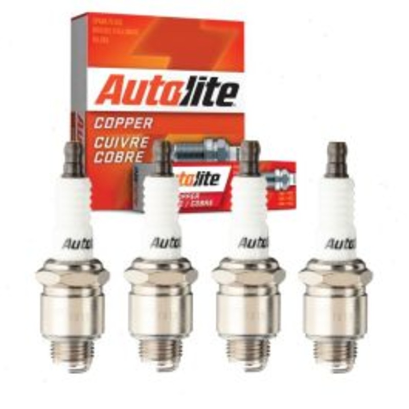 4 pc Autolite Copper Core Spark Plugs for 1951 Henry J Deluxe 2.2L L4