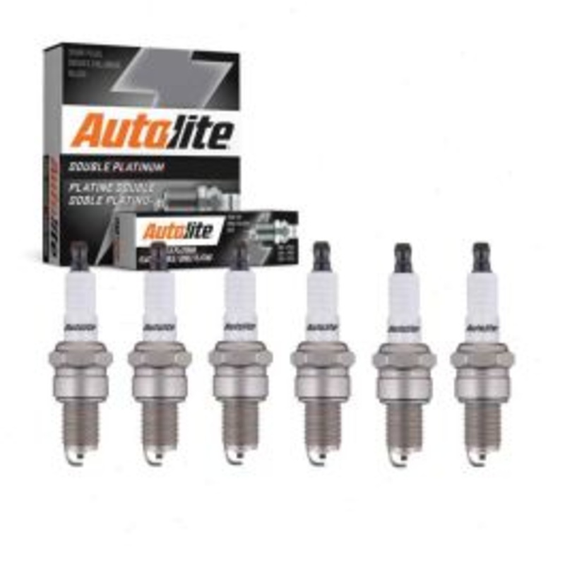 6 pc Autolite Double Platinum Spark Plug for 1959-1963 AC Greyhound 2.0L L6