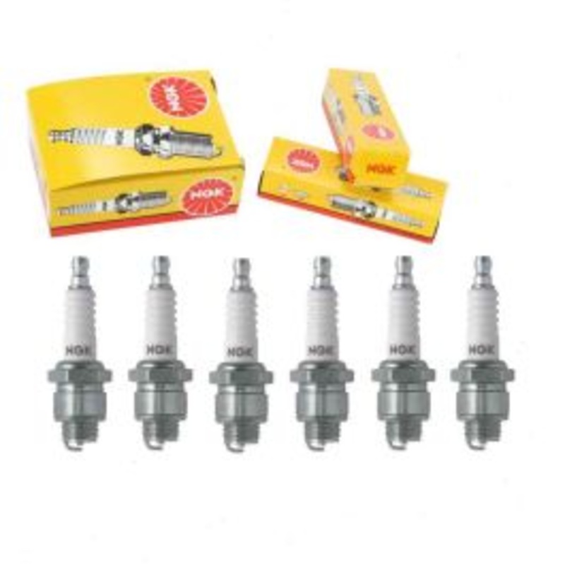 6 pc NGK Standard Spark Plugs for 1946-1948 Pontiac Torpedo 3.9L L6