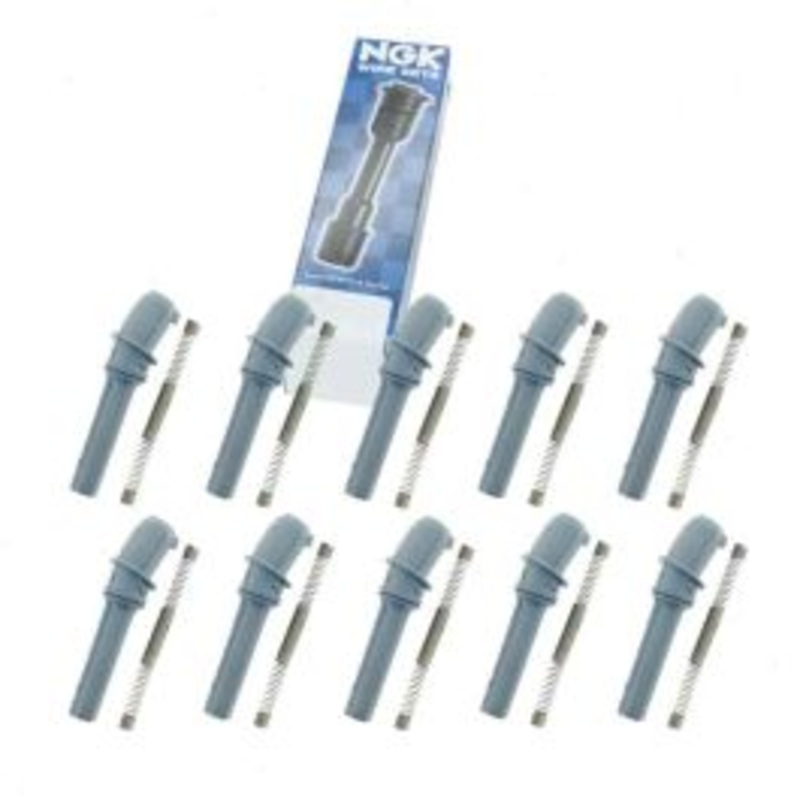 10 pc NGK Ignition Coil Boots for 1999-2004 Ford F-350 Super Duty 6.8L V10