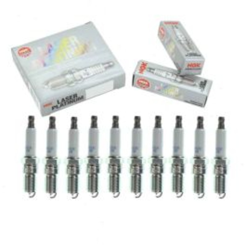 10 pc NGK Laser Platinum Spark Plugs for 1999-2019 Ford E-350 Super Duty 6.8L V10