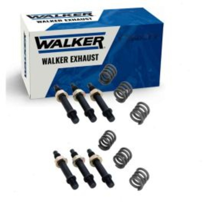 2 pc Walker Y-Pipe Inlets Exhaust Bolt & Springs for 1988-1995 Chevrolet K3500 5.7L 6.2L V8