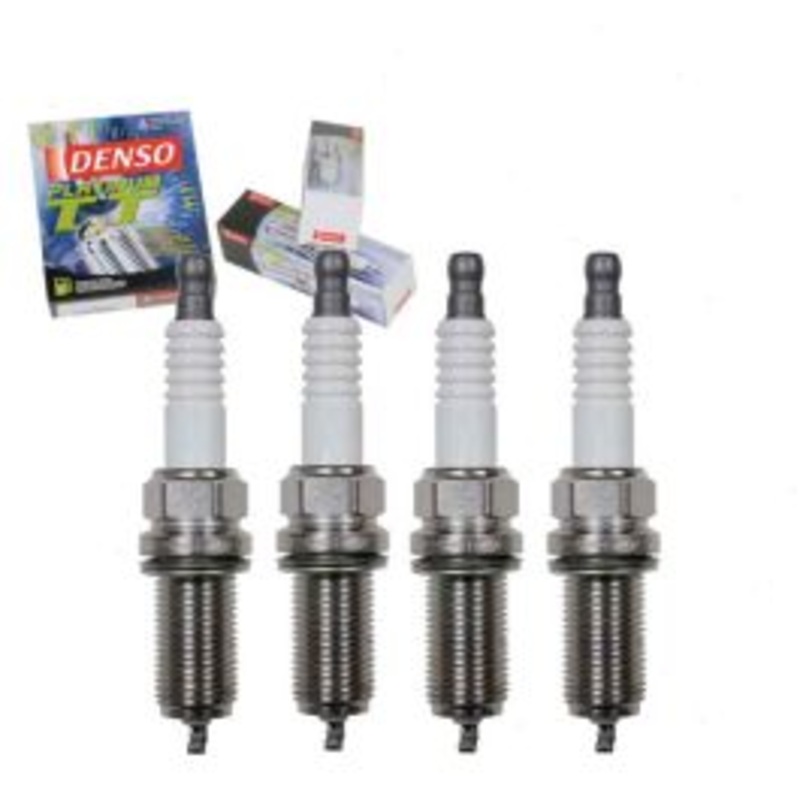 4 pc DENSO Platinum TT Spark Plugs for 2013-2016 Subaru WRX STI 2.5L H4