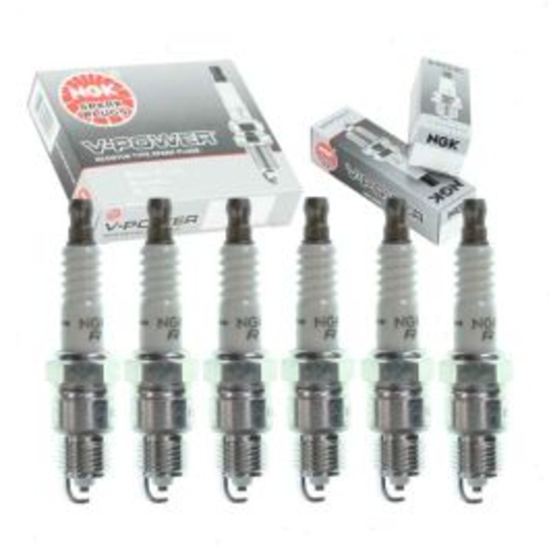 6 pc NGK V-Power Spark Plugs for 1981 Pontiac Laurentian 3.8L V6