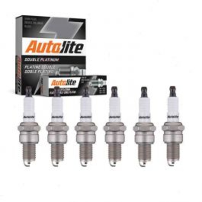 6 pc Autolite Double Platinum Spark Plug for 1966-1967 Chevrolet P20 Series