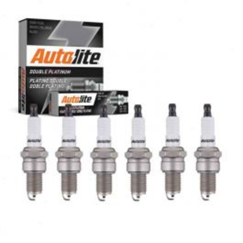 6 pc Autolite Double Platinum Spark Plug for 1966-1972 Fargo W100 Pickup