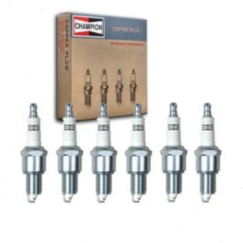 6 pc Champion Copper Plus Spark Plugs for 1965-1973 Plymouth Fury III 3.7L L6