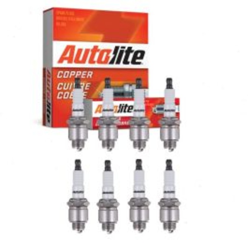 8 pc Autolite Copper Core Spark Plugs for 1955 Fargo FC3C Pickup 4.0L V8