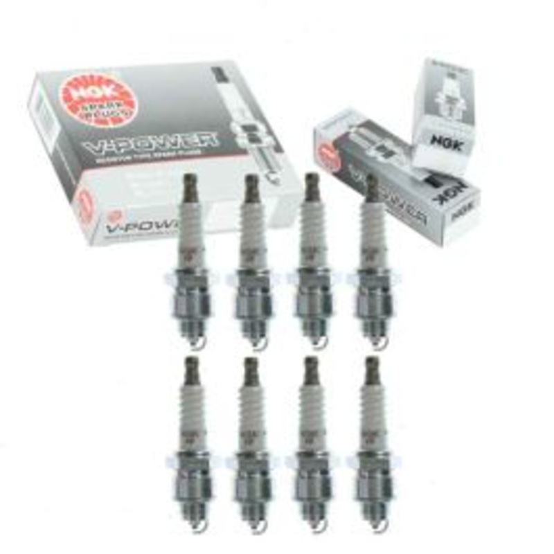 8 pc NGK V-Power Spark Plugs for 1968-1974 Dodge D300 Pickup 6.3L 6.6L V8