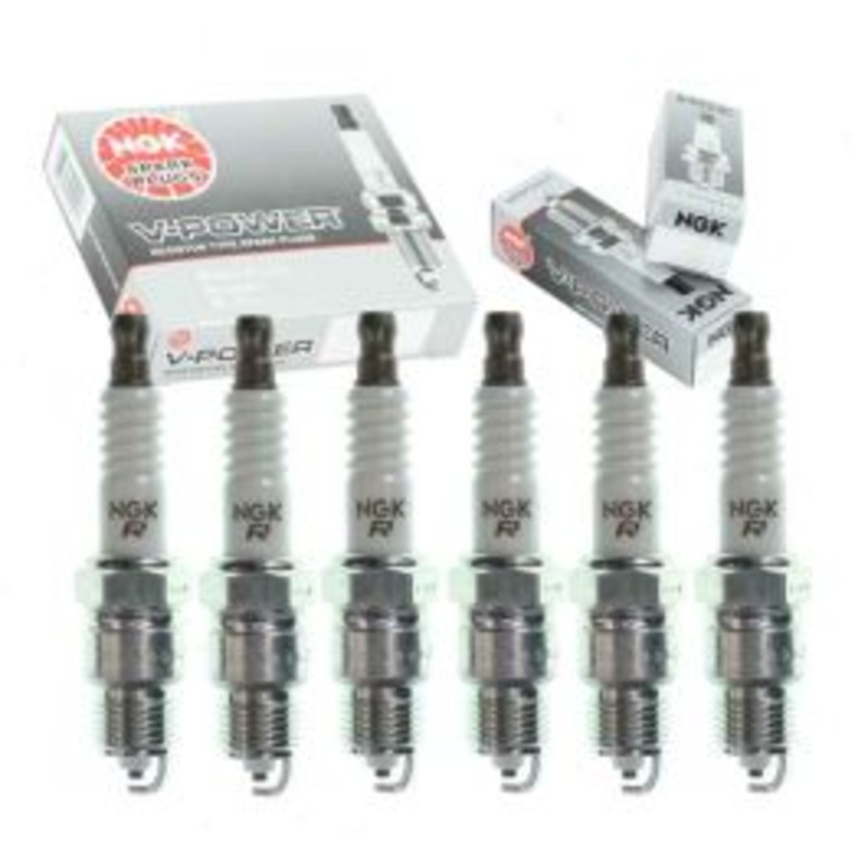 6 pc NGK V-Power Spark Plugs for 1971 Chevrolet Bel Air 4.1L L6