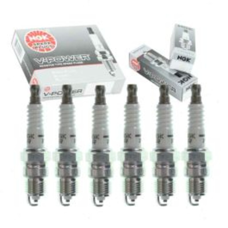 6 pc NGK V-Power Spark Plugs for 1985-1995 Chevrolet G10 4.3L V6