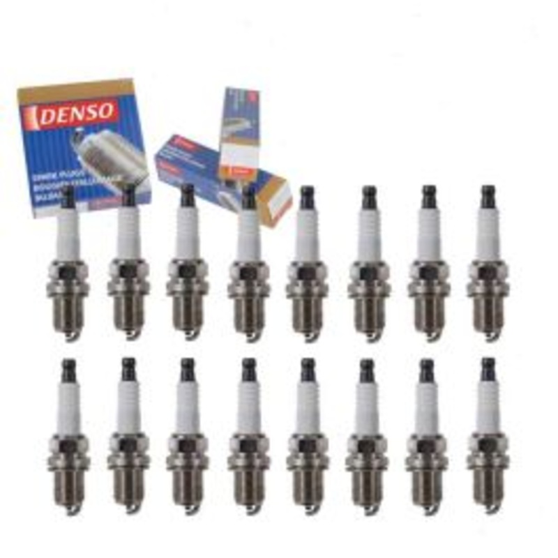 16 pc DENSO Standard Spark Plugs for 1999-2003 Mercedes-Benz CLK430 4.3L V8