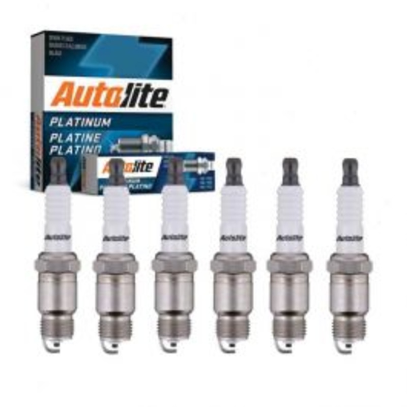 6 pc Autolite Platinum Spark Plug for 1975-1976 Dodge Dart 3.7L L6