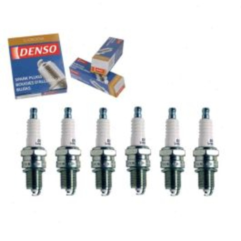 6 pc DENSO Standard U-Groove Spark Plugs for 1990-1991 Dodge B250 3.9L V6