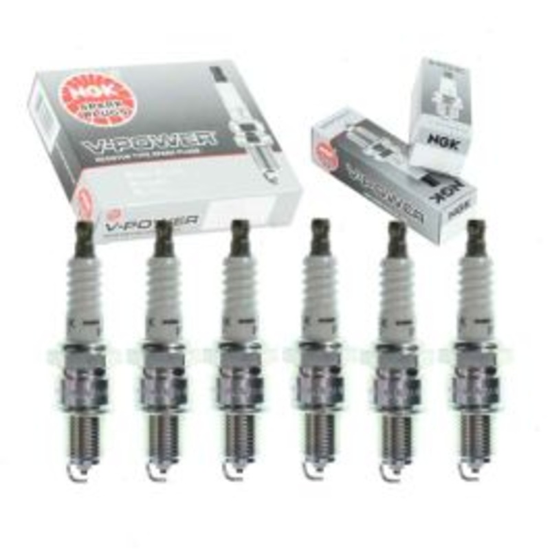 6 pc NGK V-Power 4268 GR45 Spark Plugs