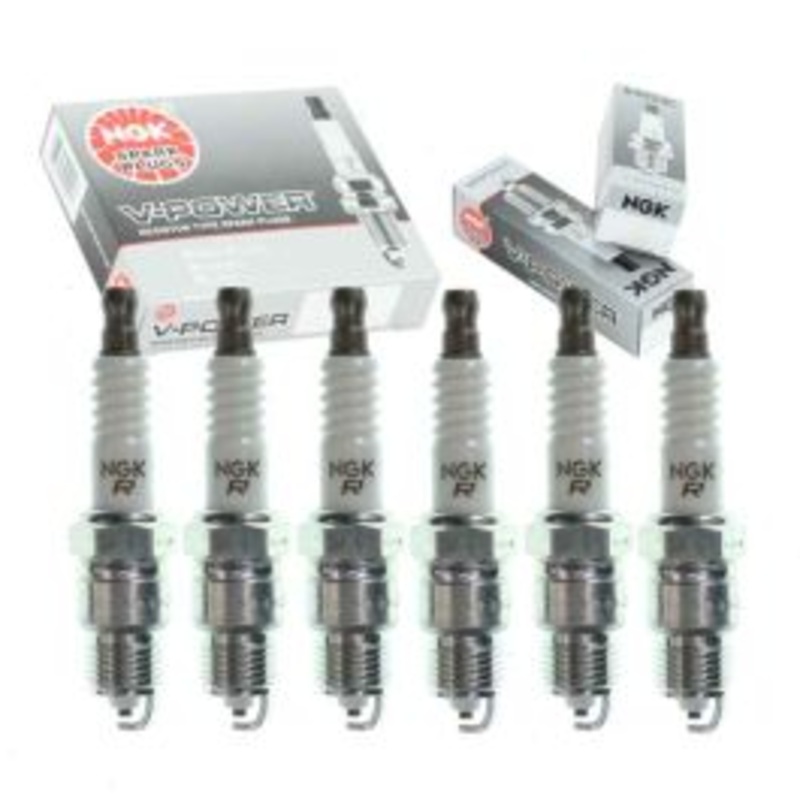 6 pc NGK V-Power Spark Plugs for 1976-1978 GMC C15 Suburban 4.1L L6
