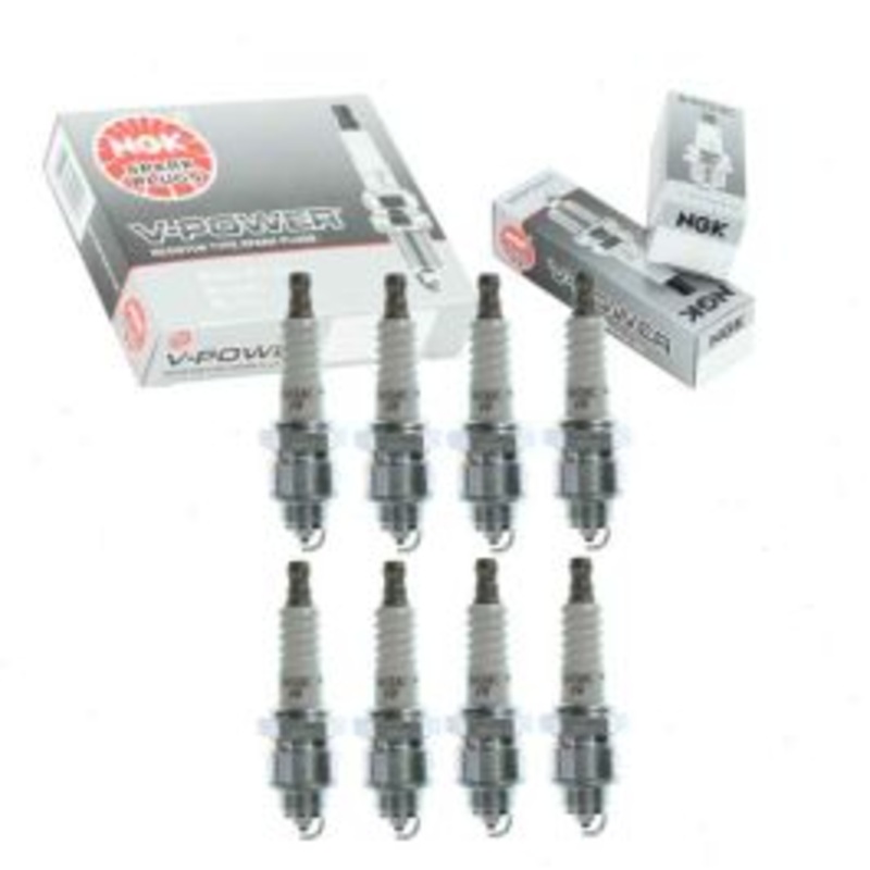 8 pc NGK V-Power Spark Plugs for 1971-1976 Oldsmobile Custom Cruiser 5.7L 7.5L V8