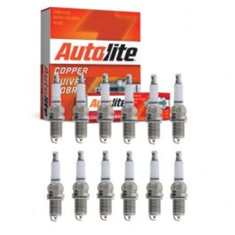 12 pc Autolite Copper Core Spark Plugs for 2002-2004 Mercedes-Benz SLK32 AMG