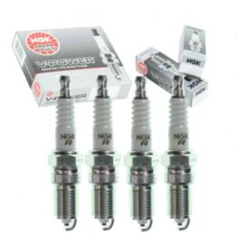 4 pc NGK V-Power Spark Plugs for 1981-1986 Mercury Cougar 2.3L L4